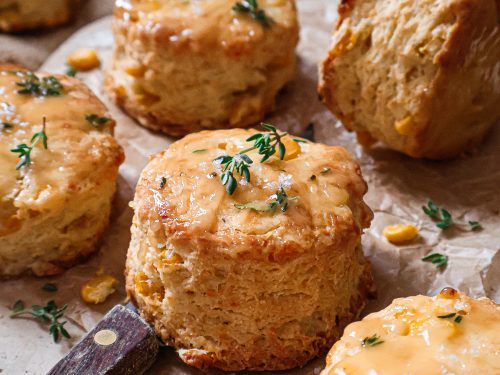 Scones Salés Vegan au Maïs