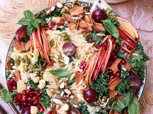 Salade d'Automne Orzo, Kale & Bacon Vegan