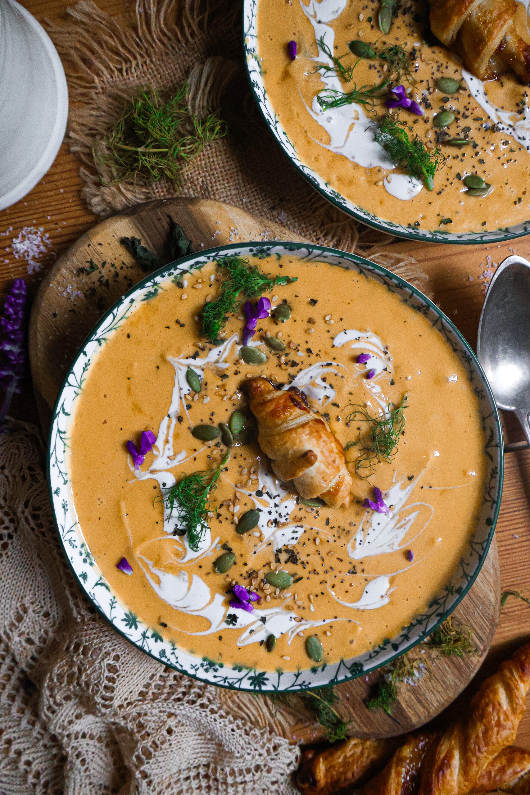 Soupe Vegan Butternut et Carottes Rôties
