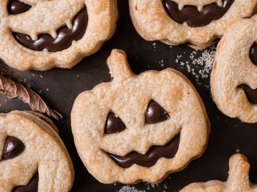 Biscuits Vegan au Chocolat Jack'O'Lantern