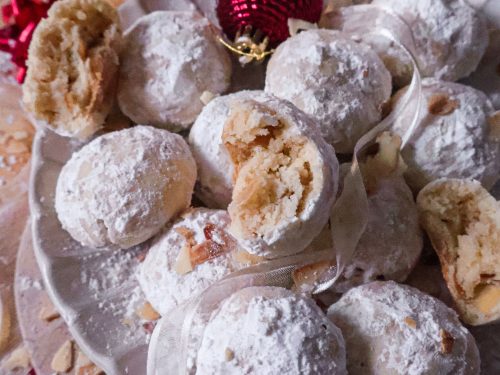 Boules de Cookies Vegan aux Amandes (Snow Ball Cookies)