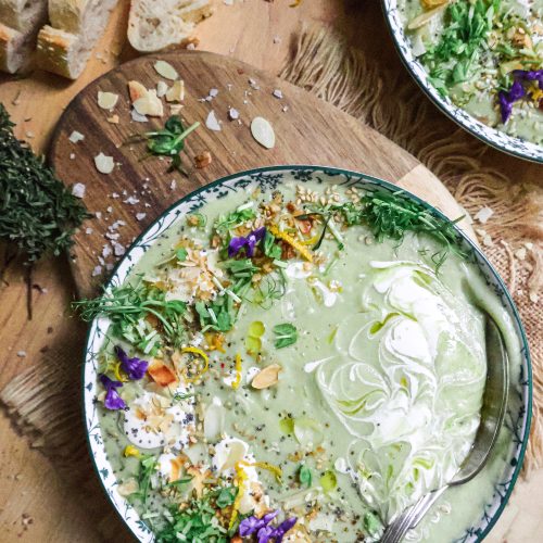Soupe Vegan de Brocoli & Haricots Blancs