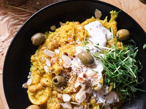 Riz Pilaf Vegan au Citron & Pois Chiches