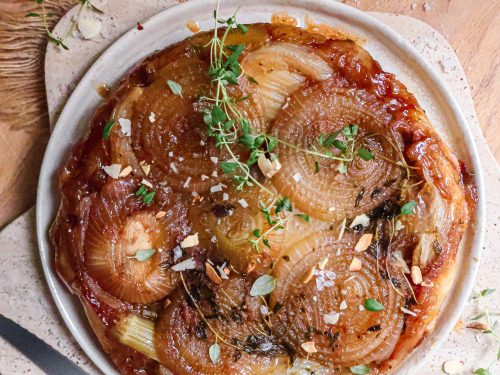 Tarte Tatin Vegan Salée Oignon & Fenouil