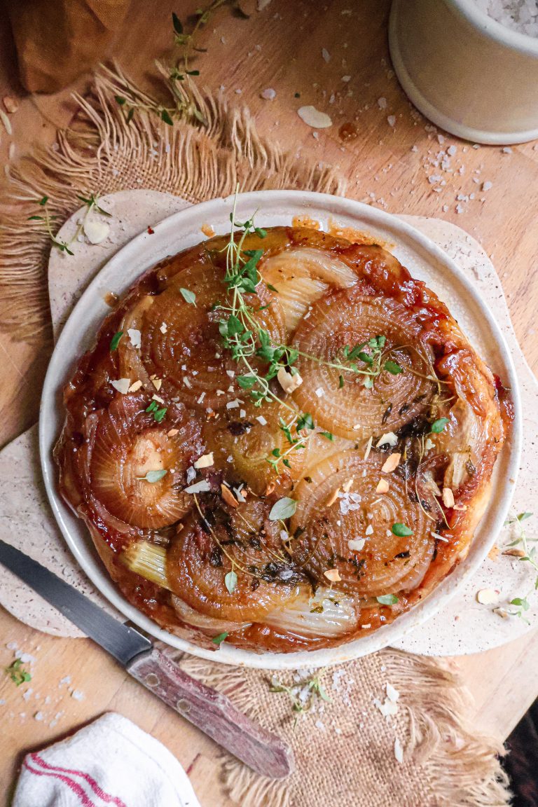 Tarte Tatin Vegan Salée Oignon & Fenouil