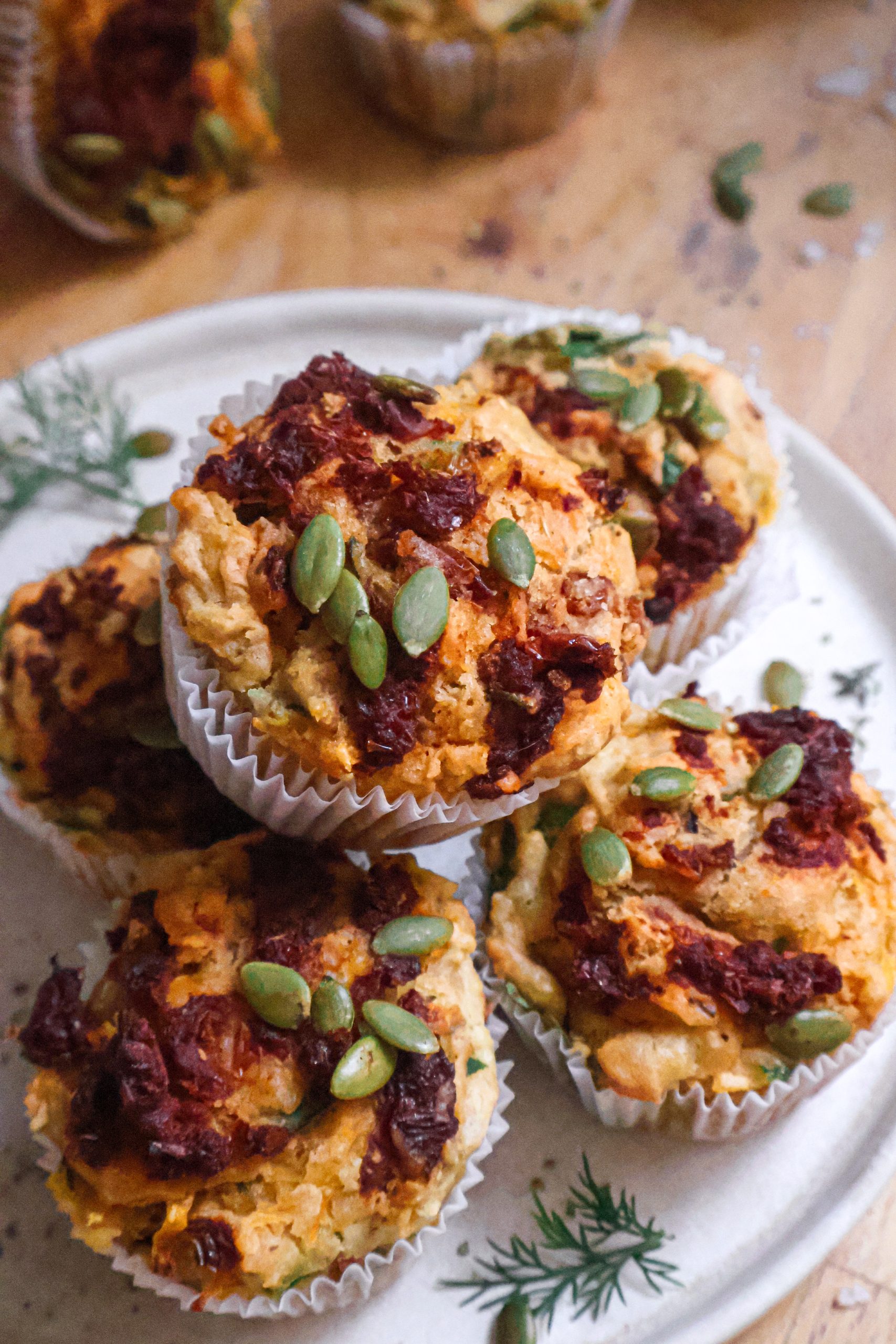Muffins Salés Vegan à la Citrouille