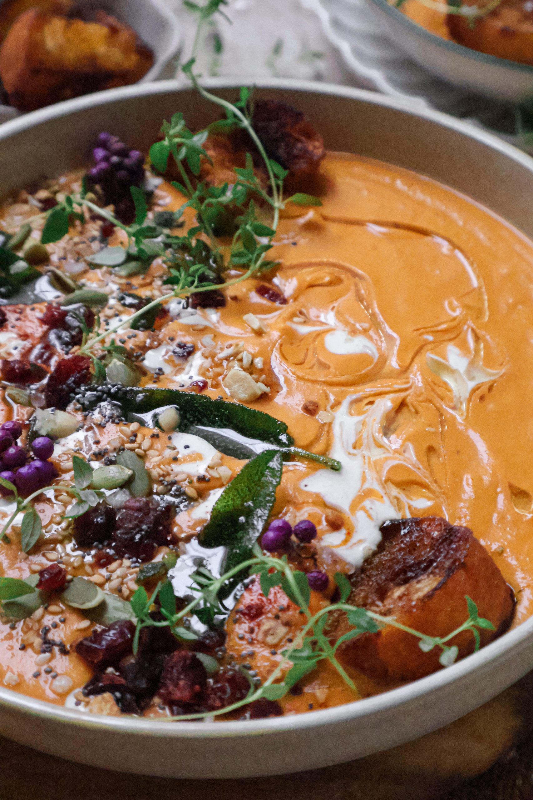 Soupe Vegan de Patates Douces