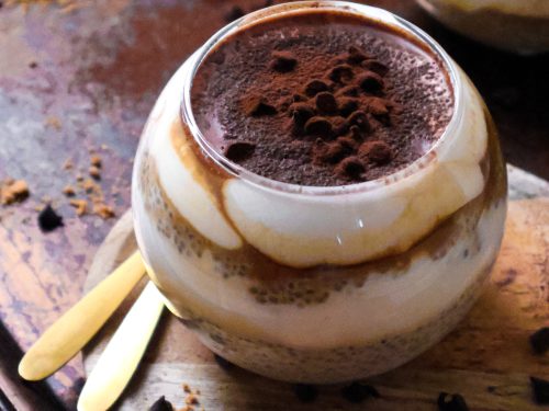 Pudding de Chia Vegan Façon Tiramisu