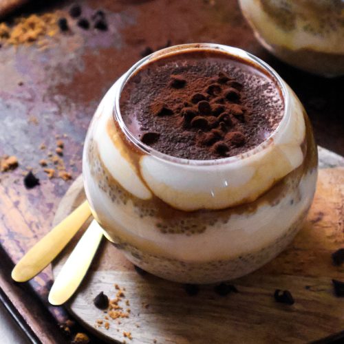 Pudding de Chia Vegan Façon Tiramisu