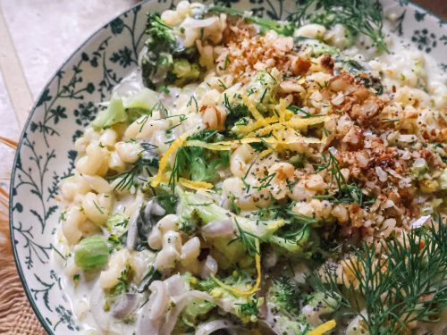 Pâtes Crémeuses Vegan Brocoli & Épinards
