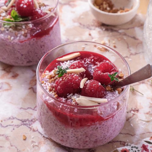 Pudding de Chia Vegan Framboise & Lait d'Amande