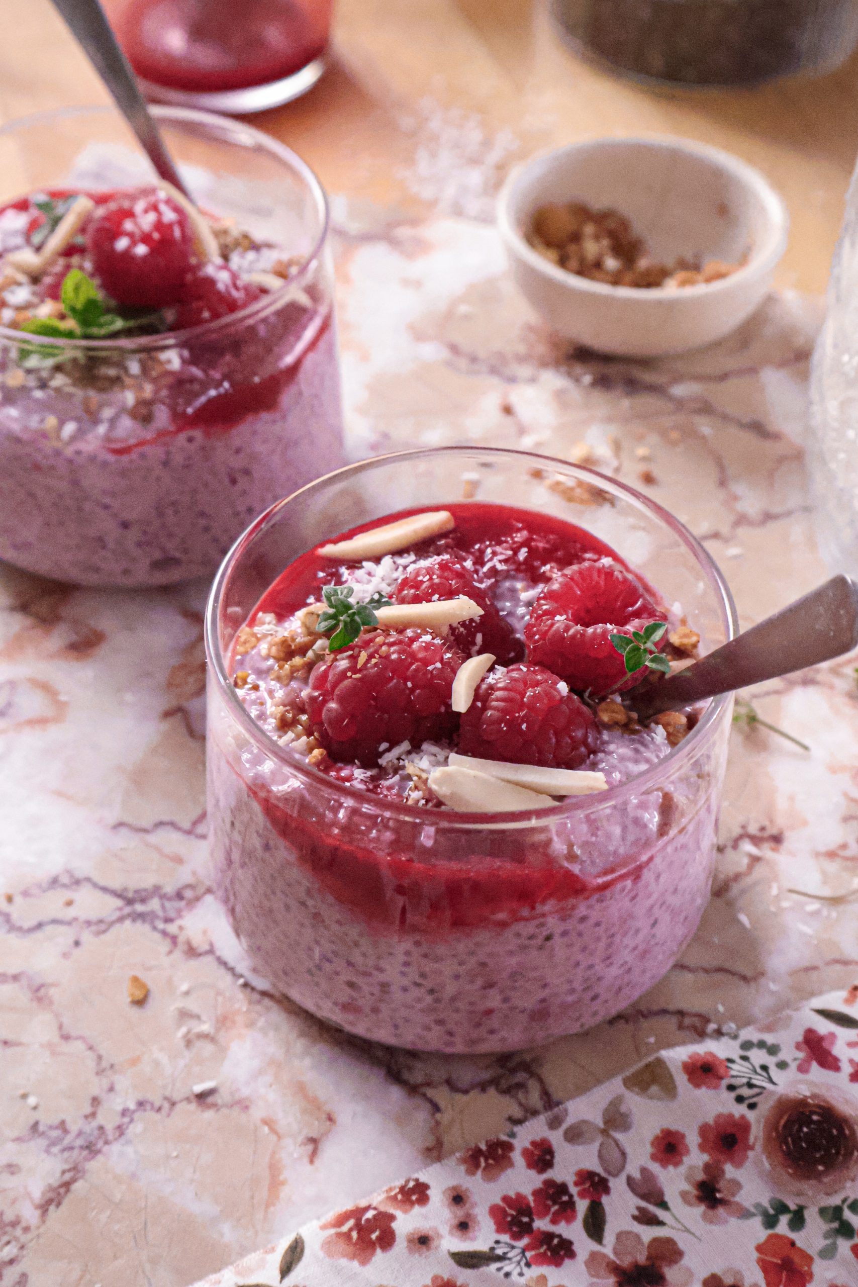 Pudding de Chia Vegan Framboise & Lait d'Amande