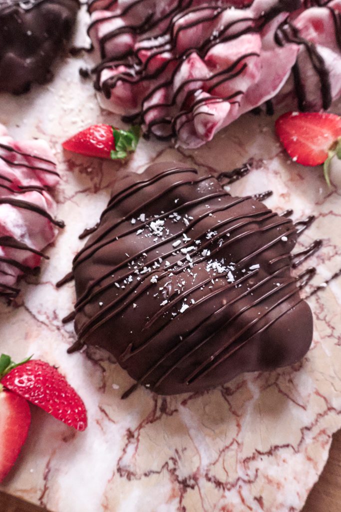 Croquants Glacés Vegan à la Fraise - 3 Ingrédients