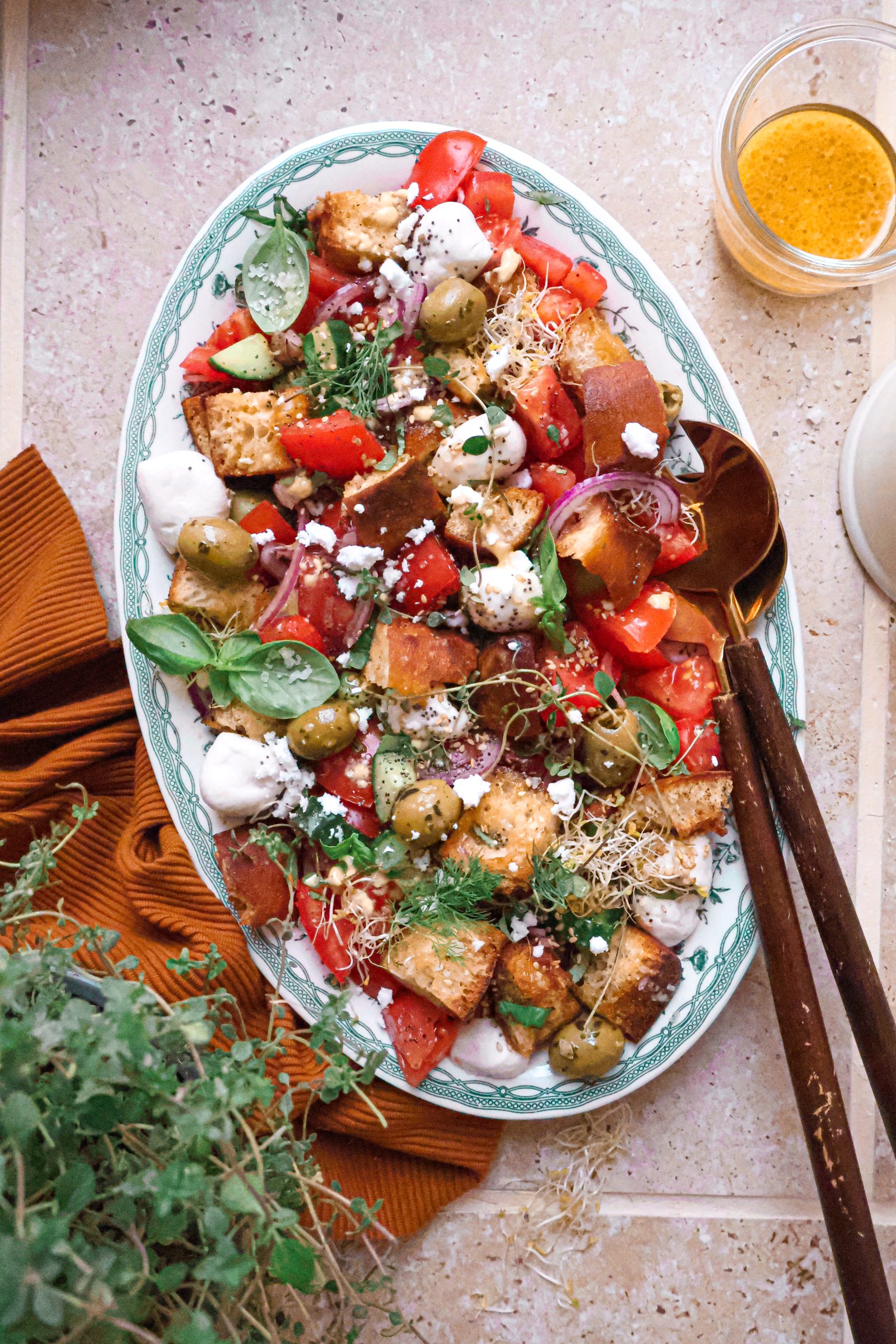 Salade Panzanella Vegan