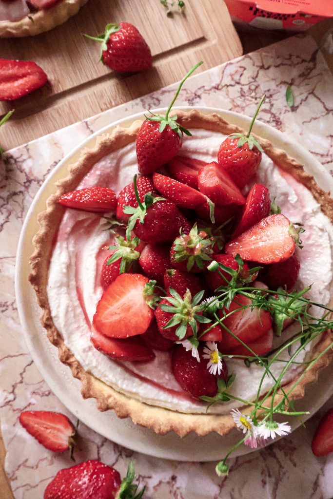 Tarte aux Fraises & Ricotta Vegan