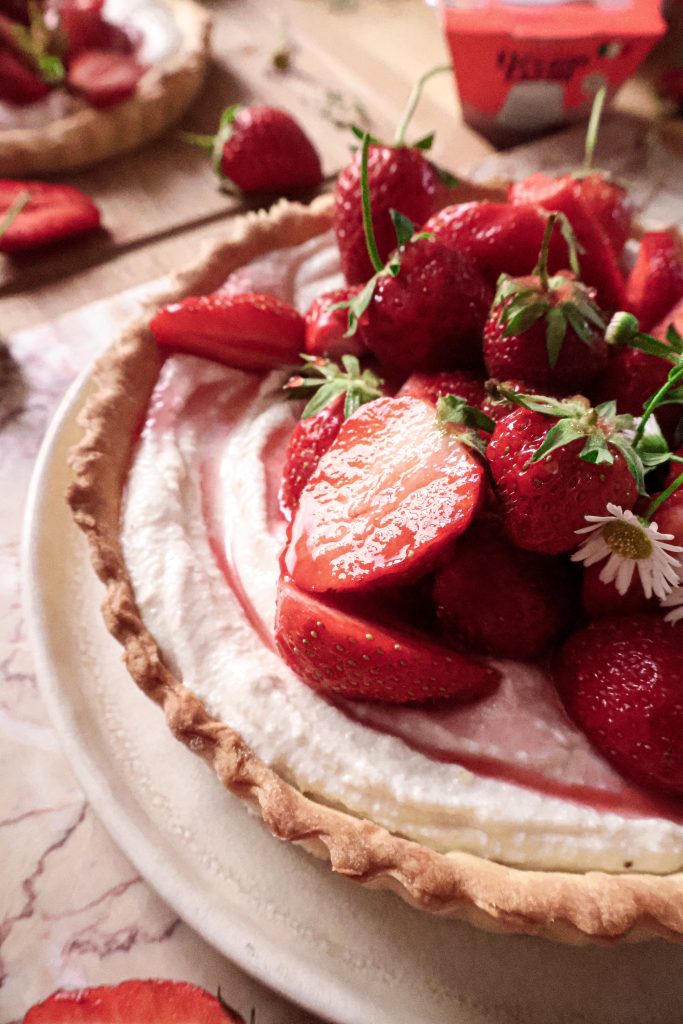 Tarte aux Fraises & Ricotta Vegan