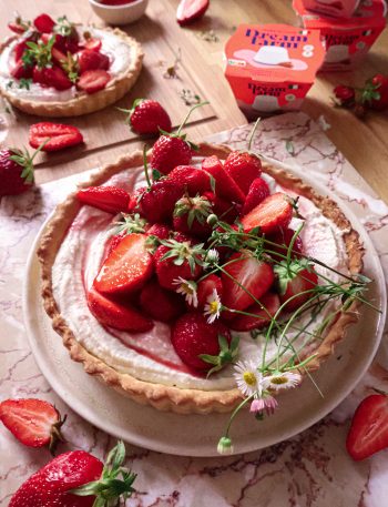 Tarte aux Fraises & Ricotta Vegan