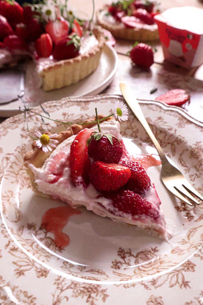Tarte aux Fraises & Ricotta Vegan