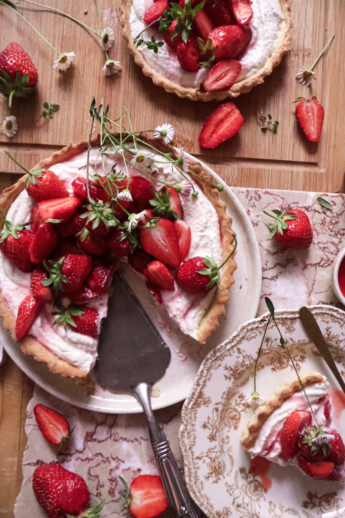 Tarte aux Fraises & Ricotta Vegan
