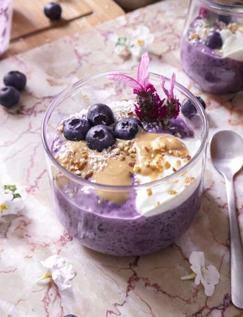 Pudding de Chia Vegan aux Myrtilles