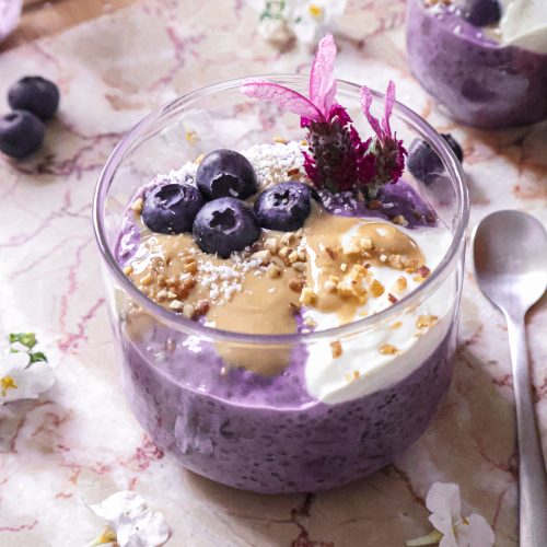 Pudding de Chia Vegan aux Myrtilles