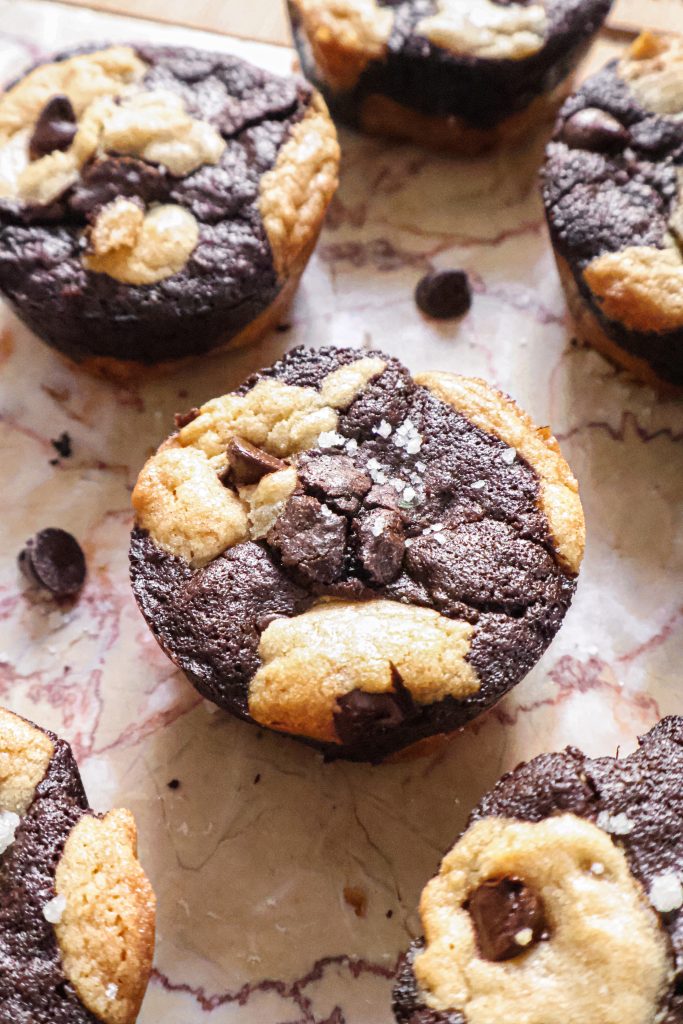 Brookie Vegan Façon Muffins