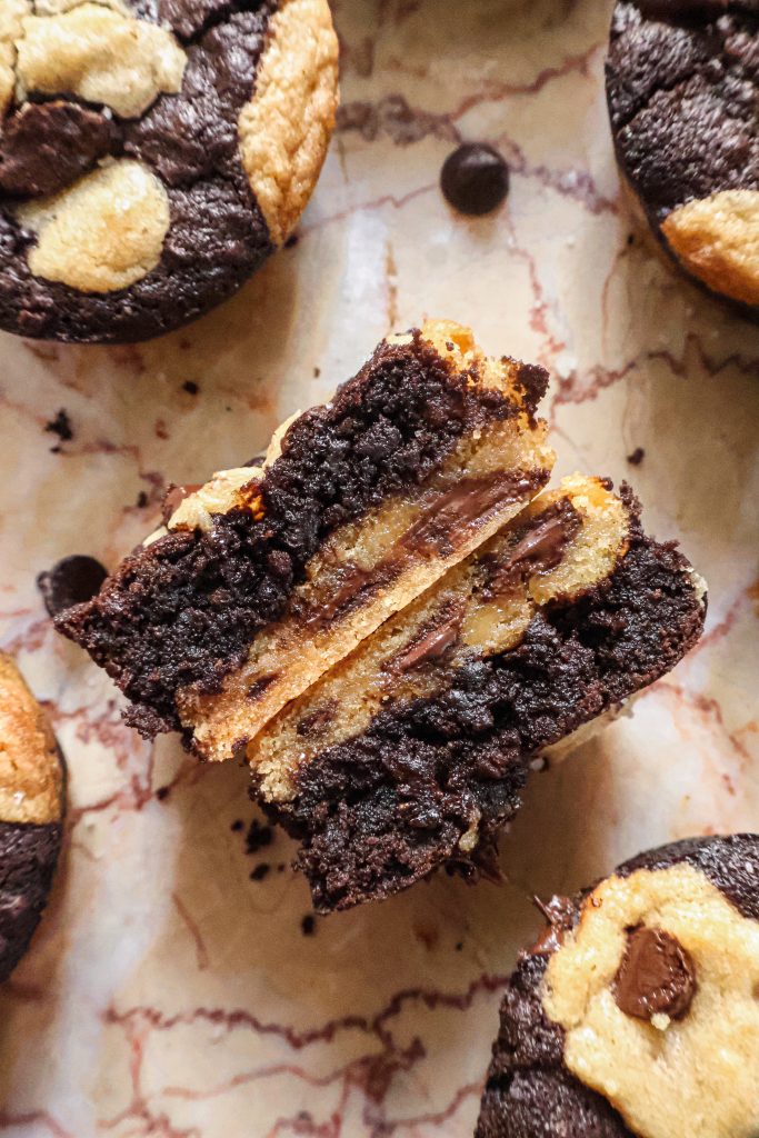 Brookie Vegan Façon Muffins
