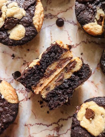Brookie Vegan Façon Muffins
