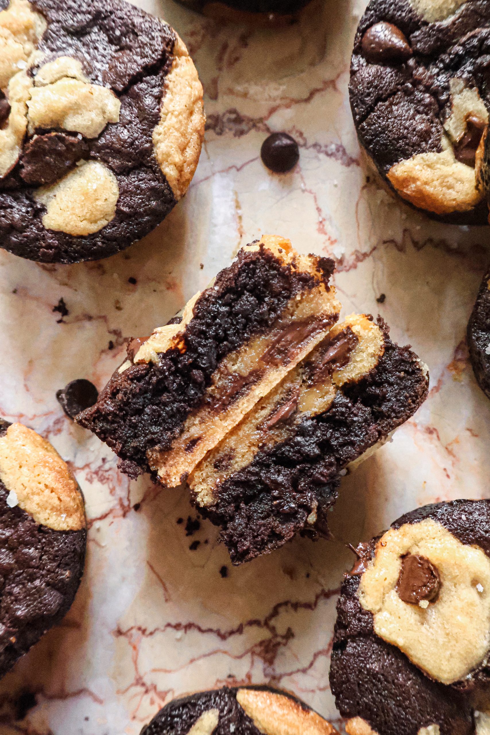 Brookie Vegan Façon Muffins