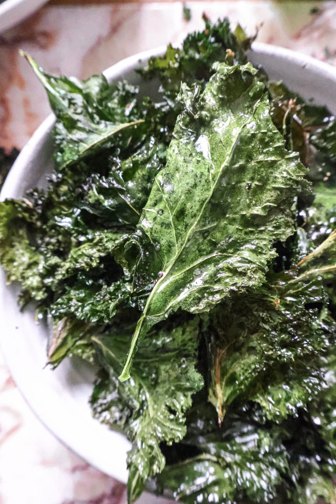 Chips de Kale Hyper Facile