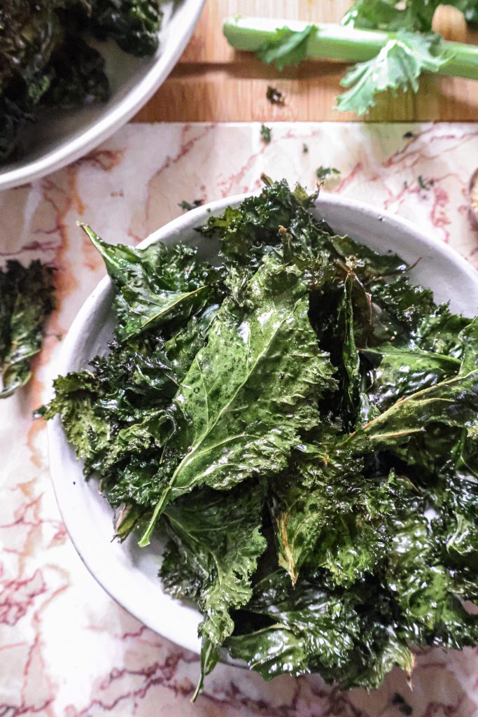 Chips de Kale Hyper Facile