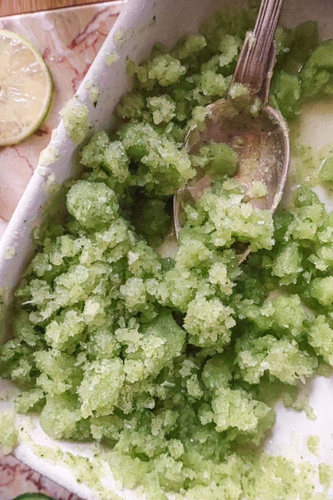 Granité Concombre, Citron Vert & Menthe