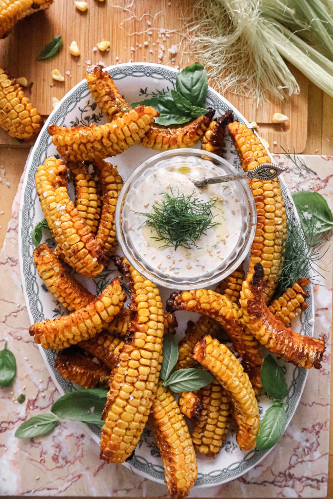 Quartiers de Maïs Grillés Vegan - Corn Ribs