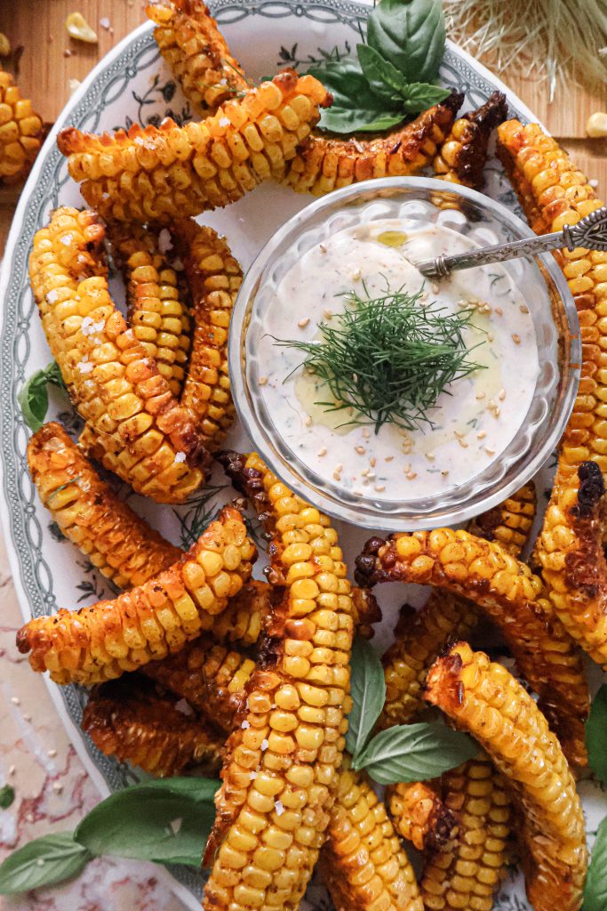 Quartiers de Maïs Grillés Vegan - Corn Ribs