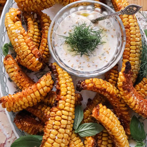 Quartiers de Maïs Grillés Vegan - Corn Ribs