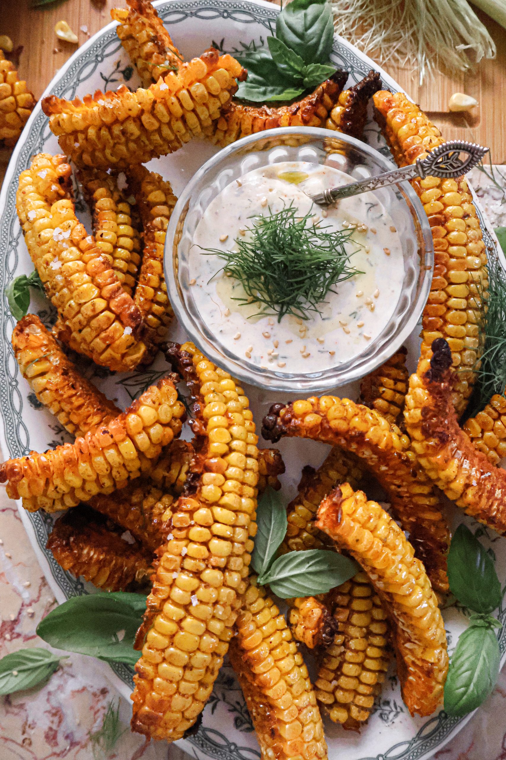 Quartiers de Maïs Grillés Vegan - Corn Ribs