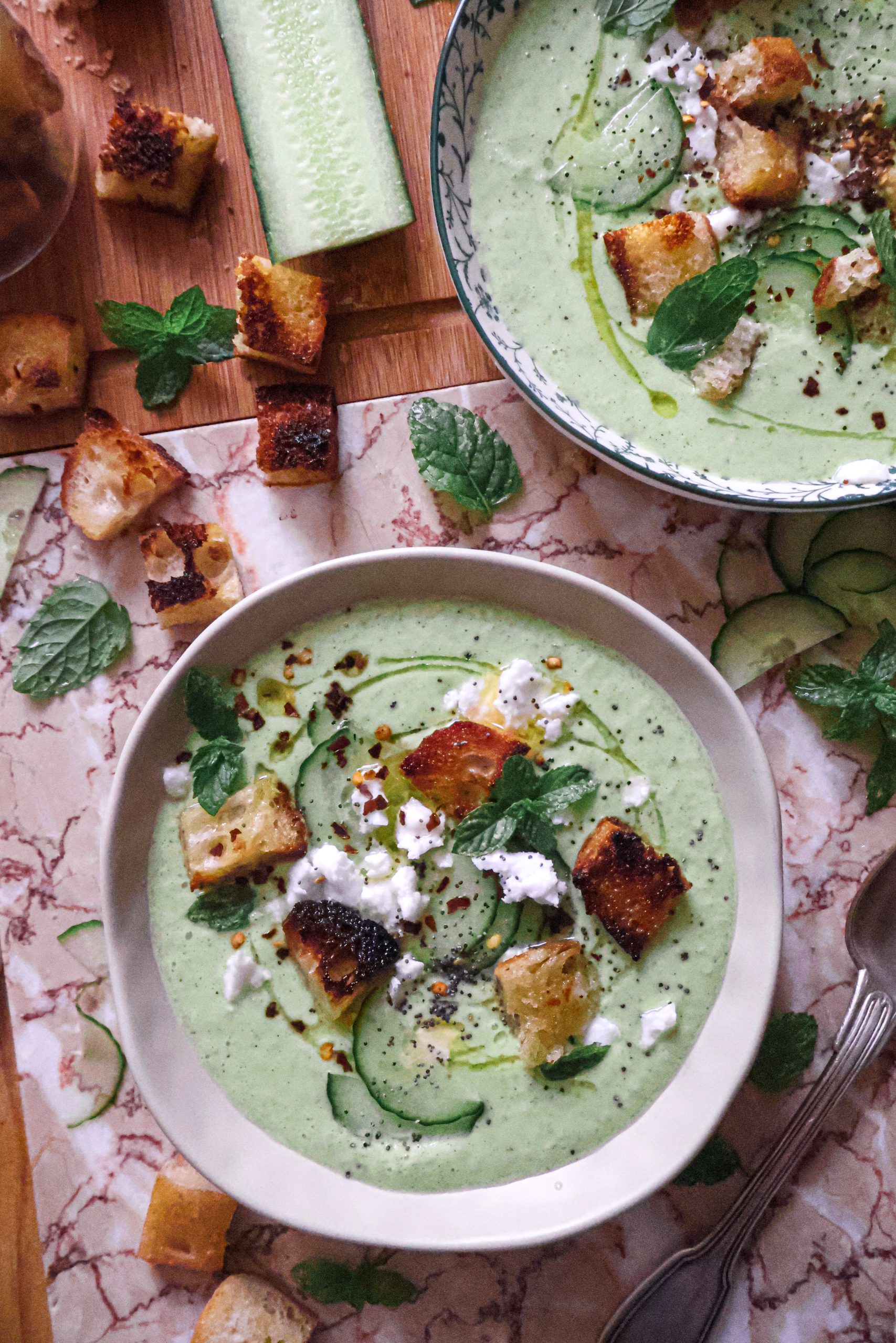Gaspacho Vegan Concombre & Feta