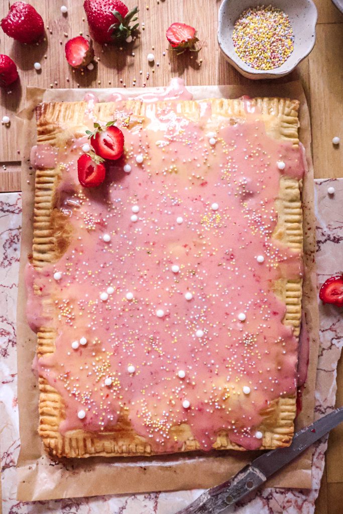 Pop Tart Géante Vegan aux Fraises