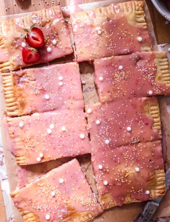 Pop Tart Géante Vegan aux Fraises