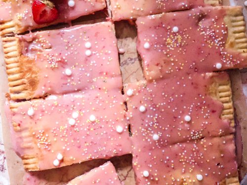 Pop Tart Géante Vegan aux Fraises