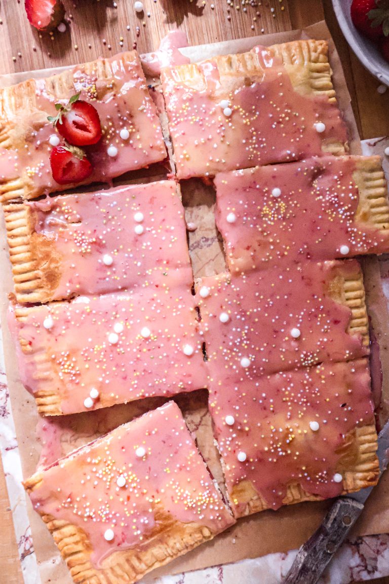 Pop Tart Géante Vegan aux Fraises