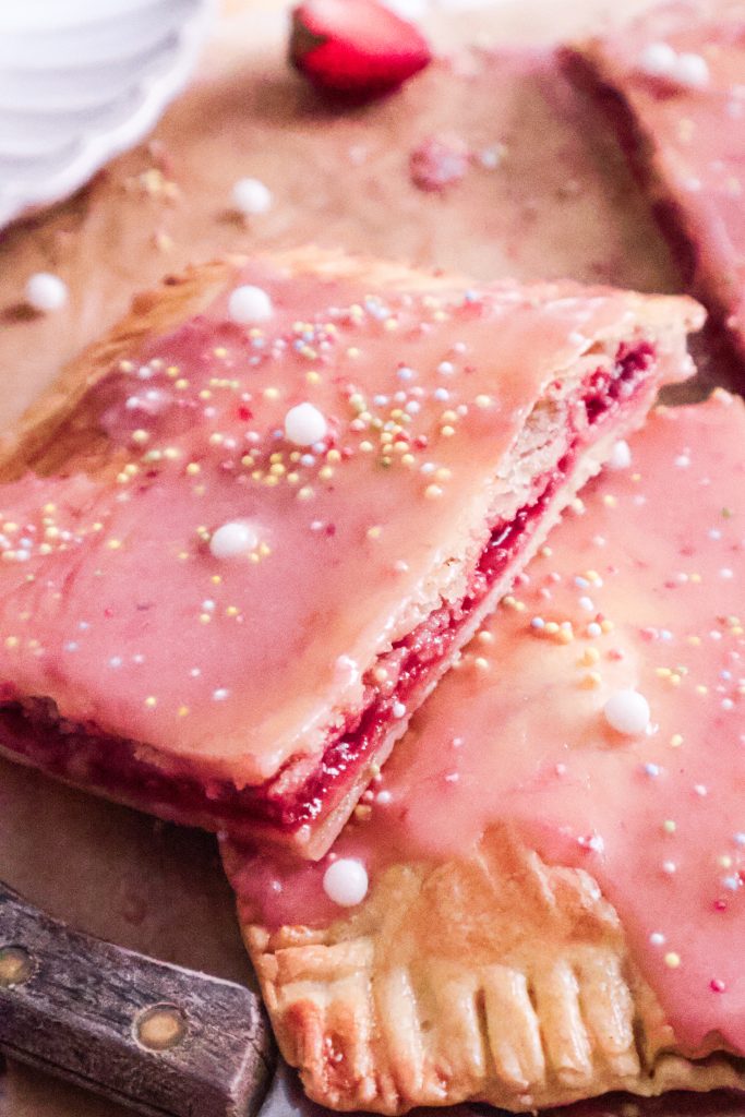 Pop Tart Géante Vegan aux Fraises