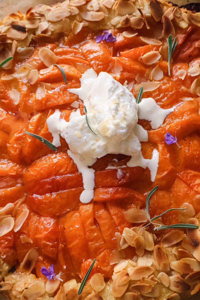 Galette Rustique Vegan Abricots et Amandes
