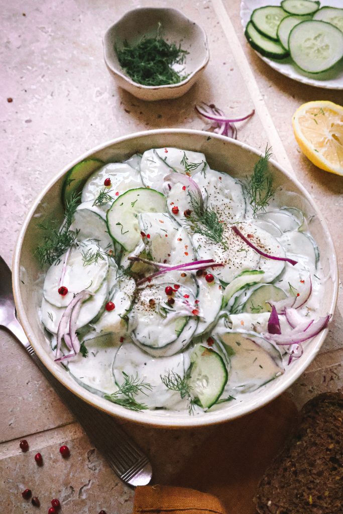 Concombre à la Crème Vegan