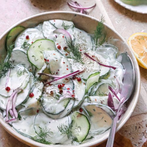 Concombre à la Crème Vegan