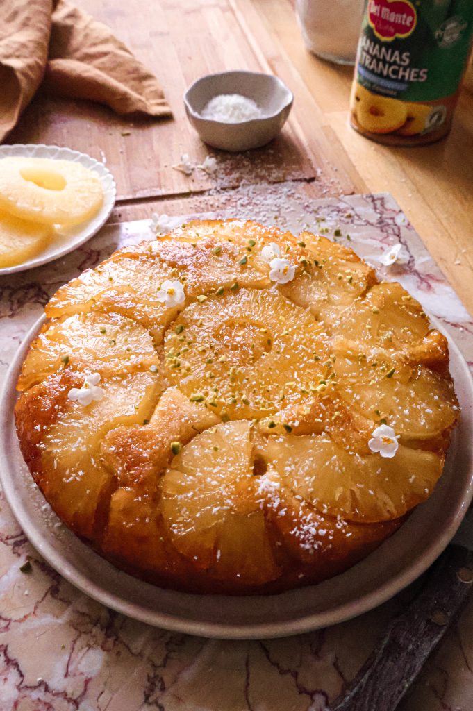 Gâteau Renversé Vegan à l'Ananas
