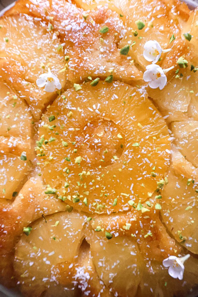 Gâteau Renversé Vegan à l'Ananas