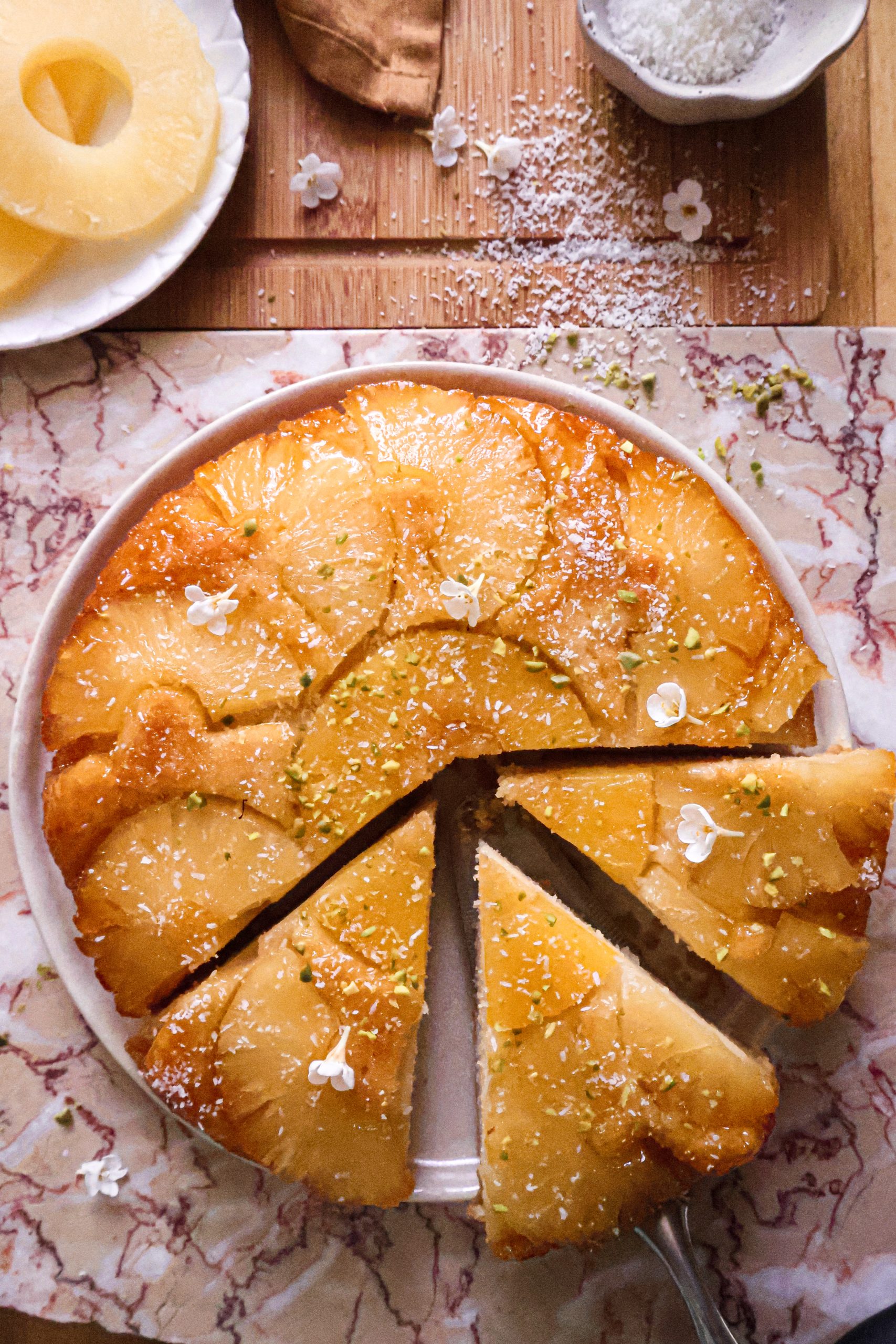 Gâteau Renversé Vegan à l'Ananas