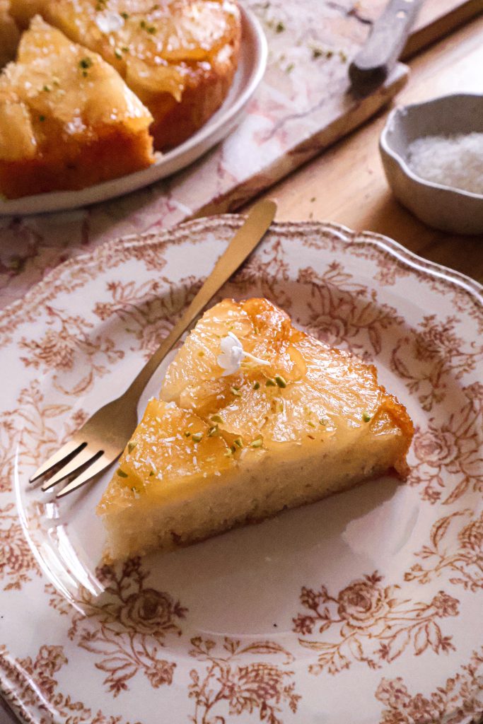 Gâteau Renversé Vegan à l'Ananas