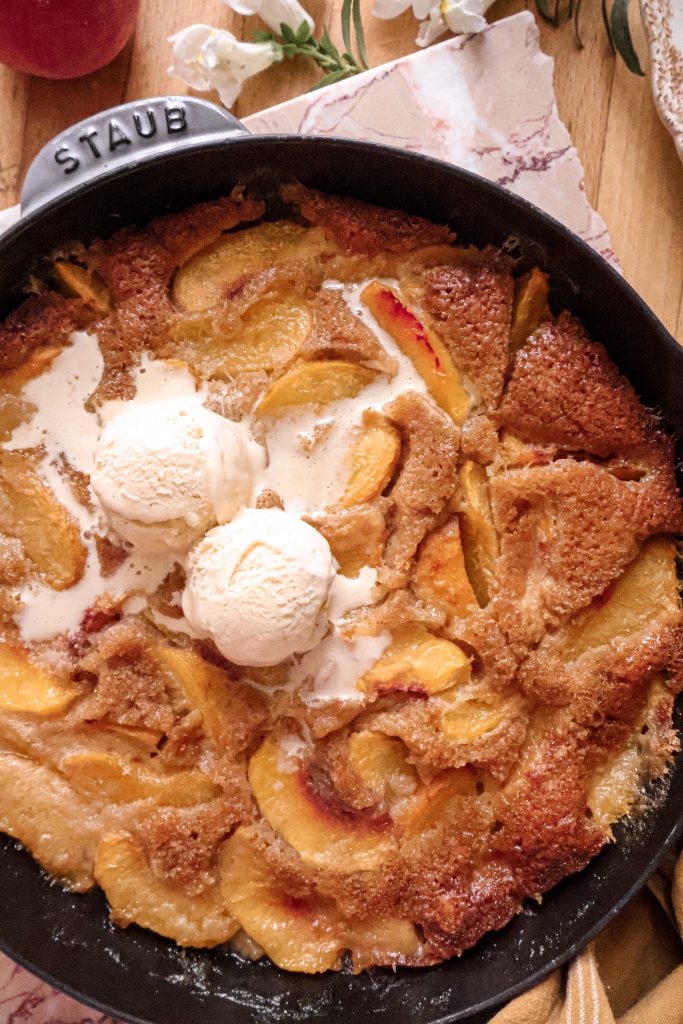 Cobbler aux Pêches Vegan Ultra Moelleux